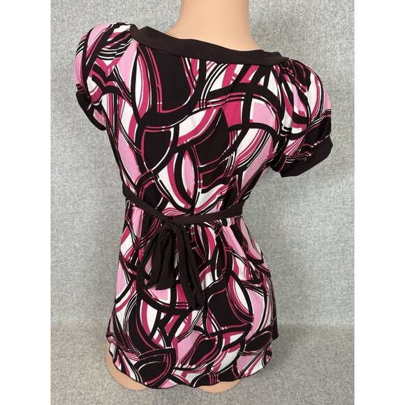 Vintage Y2K Speechless BabyDoll Top Medium Beaded Punk Fairy Tie Short Sleeve - Picture 3 of 8